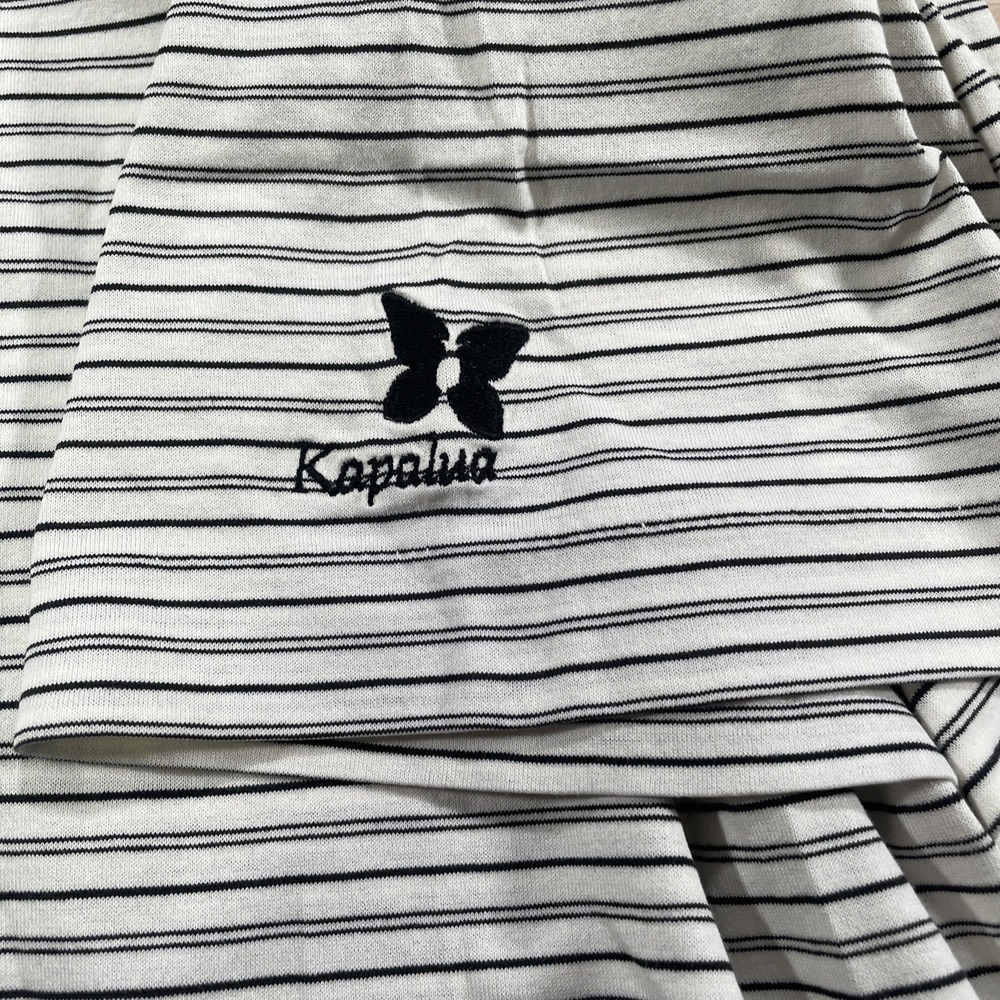 Polo Golf Ralph Lauren Mens XL Black White Striped Pima Cotton Black Kapalua GC - Picture 5 of 9
